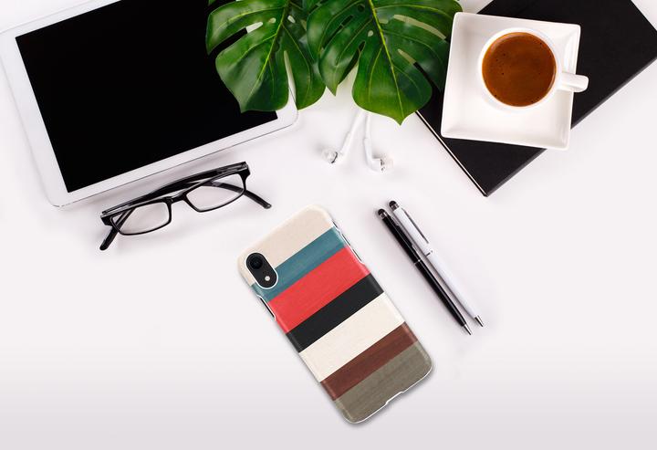 Actual product image Man.Wand &WOOD SmartPhone case iPhone XR corallina baltas (Apple iPhone XR)