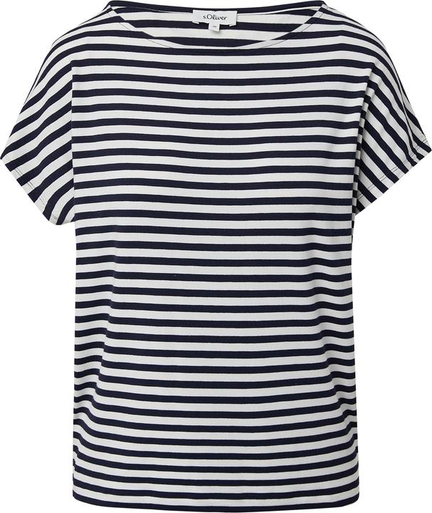 Produktbild S.Oliver T-Shirt Fliessendes Jersey-Shirt mit überschnittenen Schultern (38)