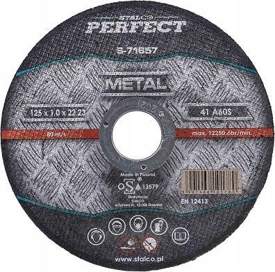 Produktbild Stalco PERFECT TRENNSCHEIBE METALL FLACH Ø115x1,6mm Flexscheibe Winkelschleifer