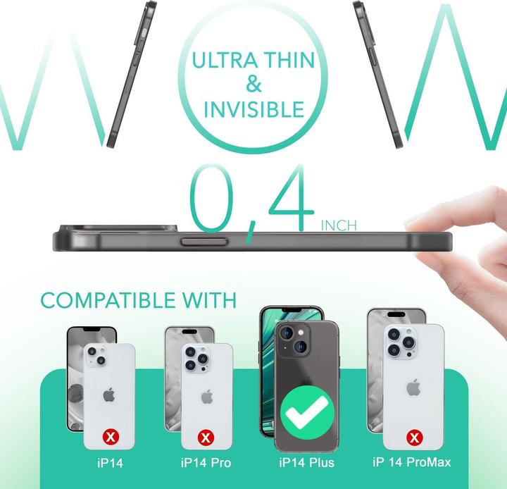 Produktbild Nalia Extrem Dünnes 0,3mm Mattes Hardcase (Apple iPhone 14 Plus)