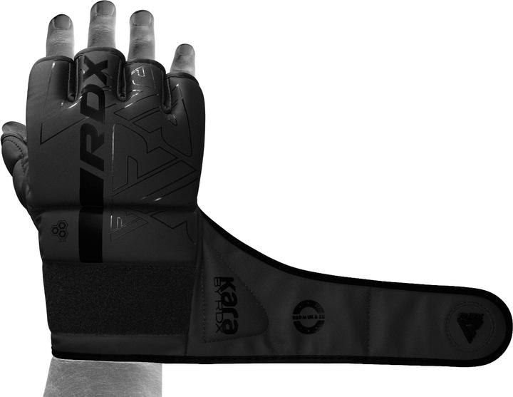Actual product image Rdx Grappling Gloves F6 Matte Black-L (L)