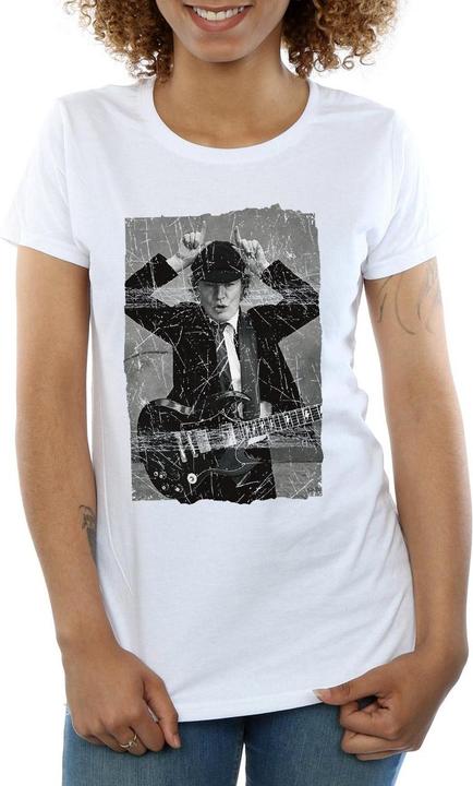 Produktbild AC/DC Angus Young Distressed Foto TShirt aus Baumwolle (M)