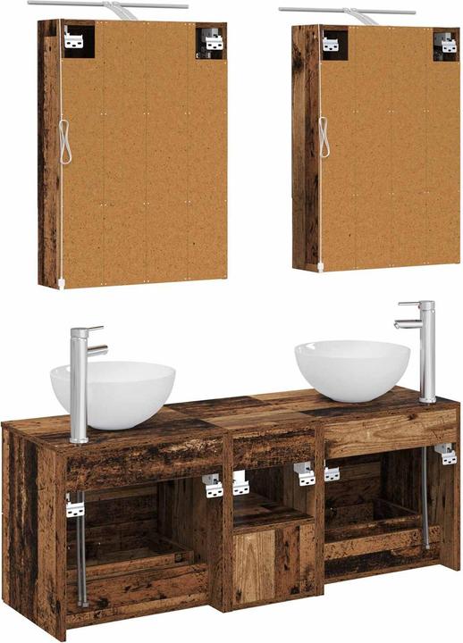 Produktbild vidaXL Badezimmerspiegel-Set (14.50 x 70 cm)