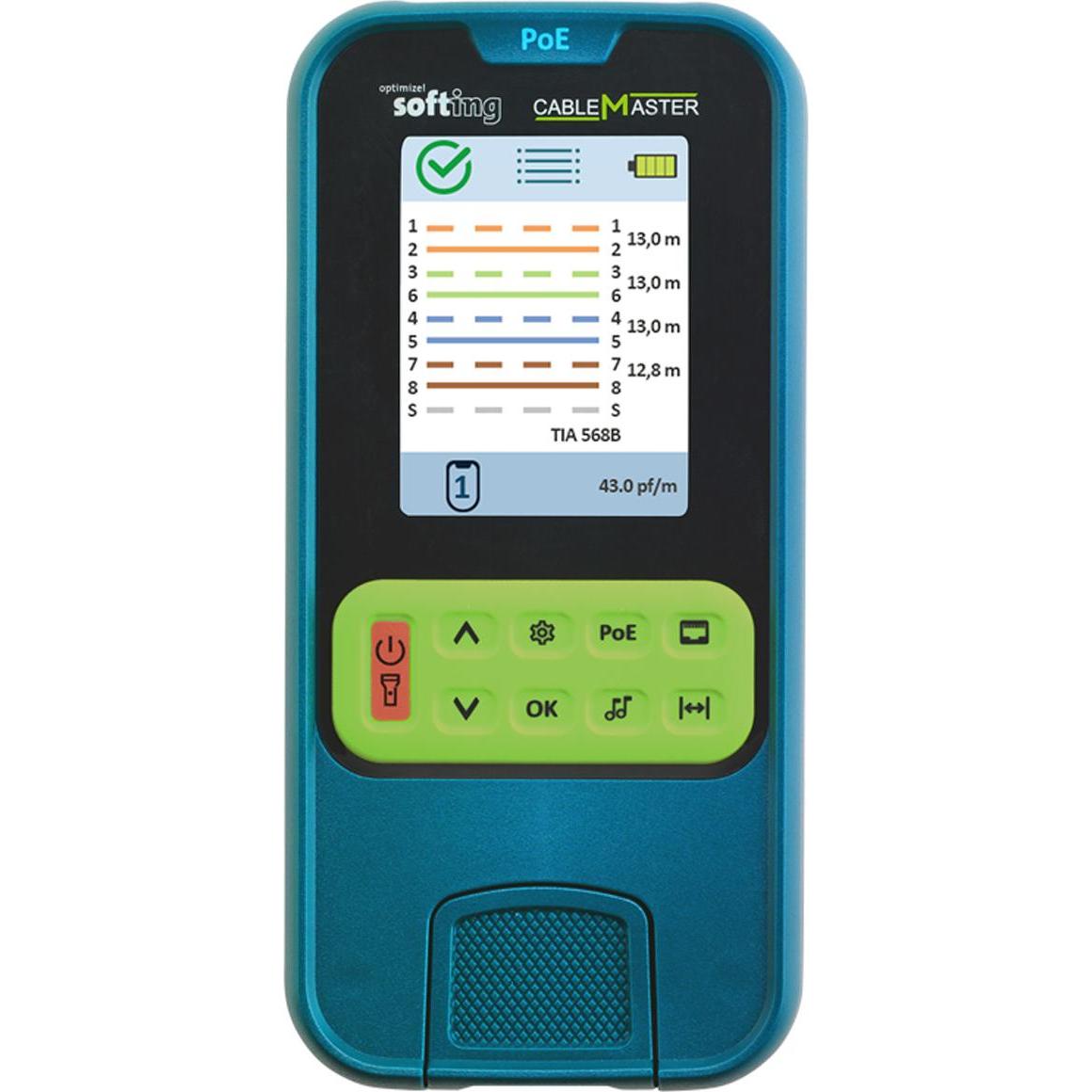 Softing, Multimeter, Psiber) CableMaster PoE