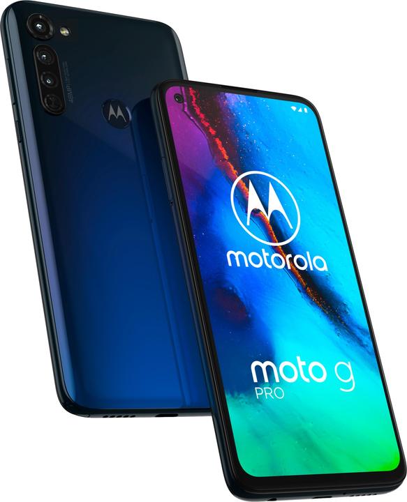 Produktbild Motorola Moto G Pro (128 GB, Dark Blue, 6.40", Hybrid Dual SIM, 4G)