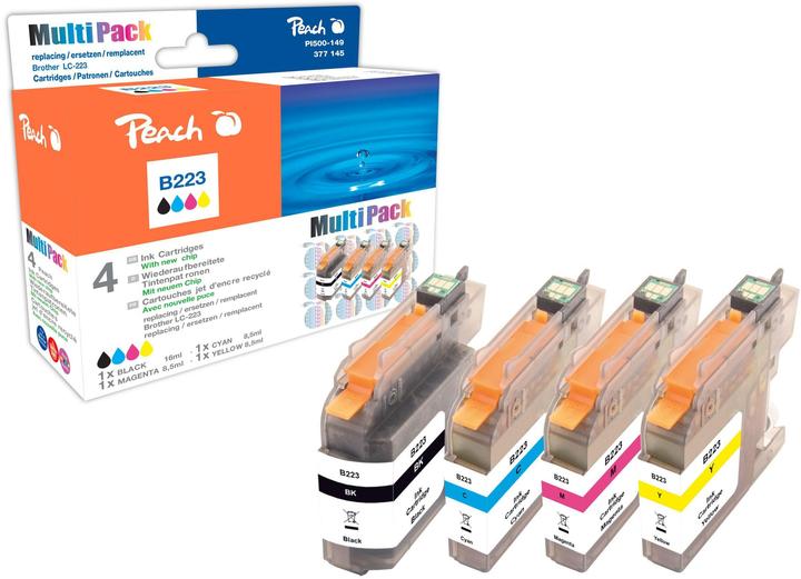 Produktbild Peach LC-223 Multipack (BK, C, M, Y)