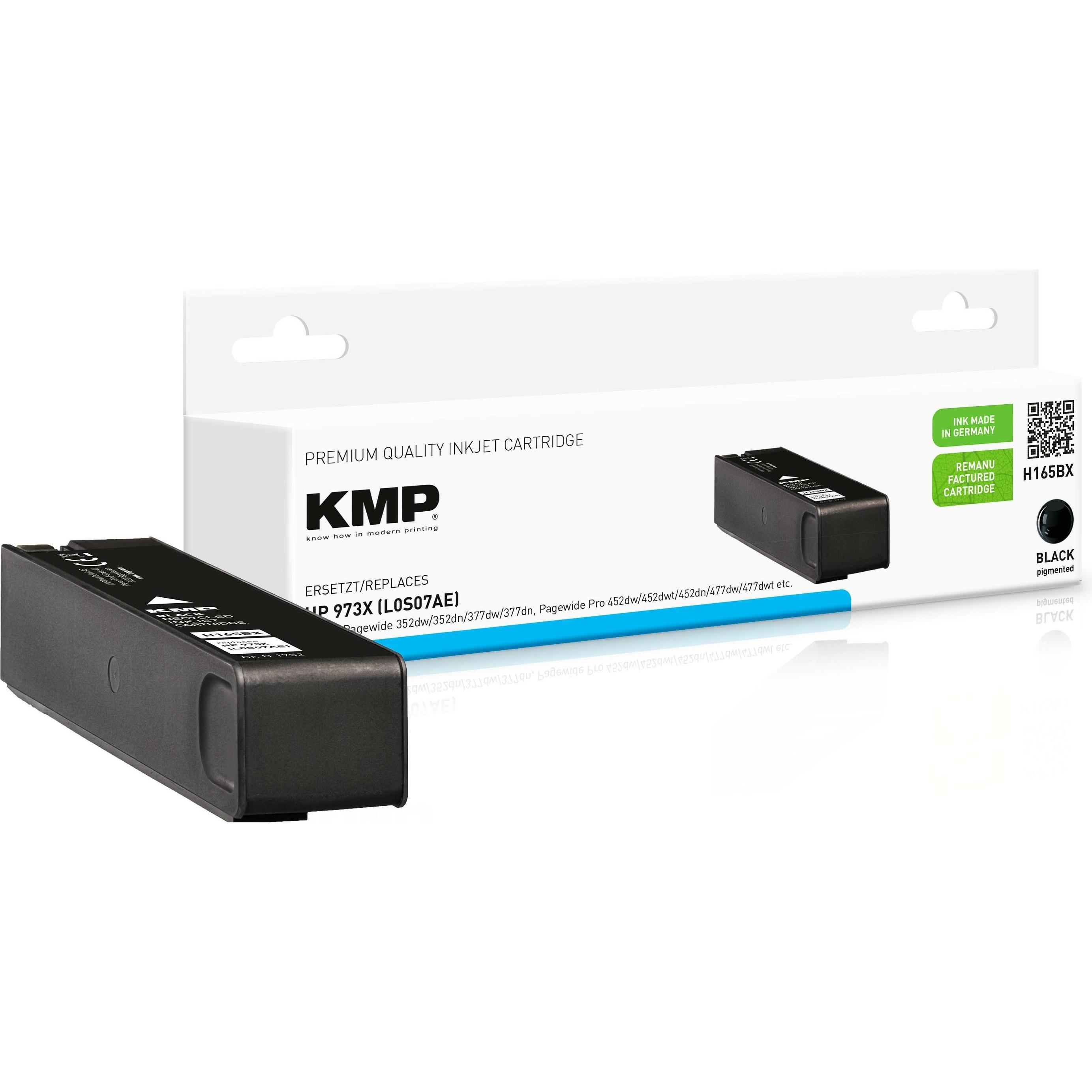 KMP, Druckerpatrone, Tinte ersetzt HP973X (L0S07AE) (BK)