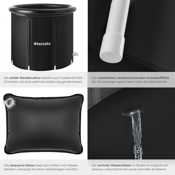 Immagine prodotto tectake Eisbadetonne Helsinki (90 cm, 90 cm)