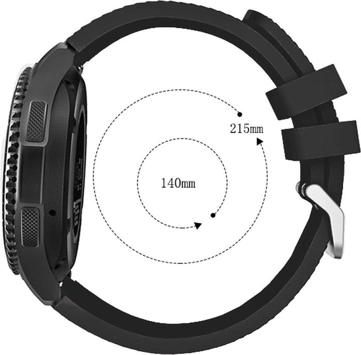Actual product image Cadorabo Wristband for Samsung Galaxy Gear (22 mm, TPU)