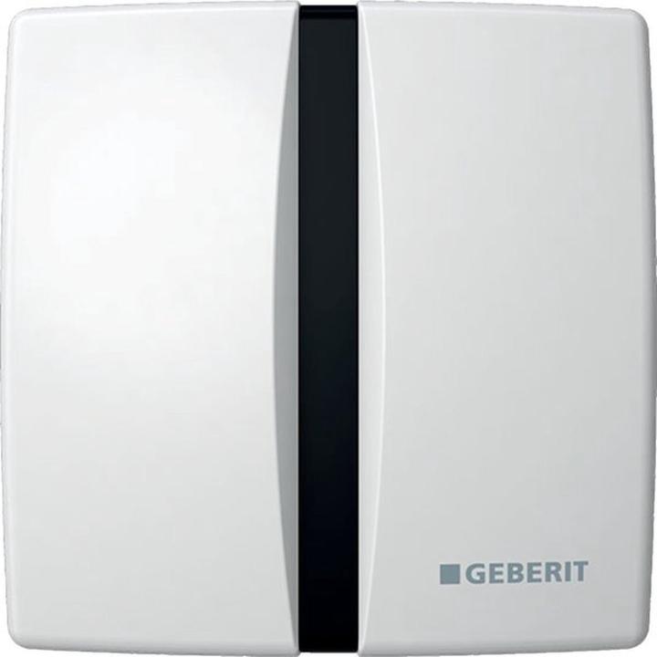 Geberit Urinal Steuerung, mit elektron. Spülauslösung, Platte zink druckguss, weiss