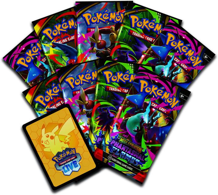 Actual product image Pokémon P-EN ME02 'Phantasmal Flames' Elite Trainer Box (English, Elite / Top Trainer Box)