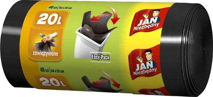 Str8 Sarantis Jan Niezbdny HD afvalzakken easy pack zwart 20 L 40st. (40 x, 20 l)