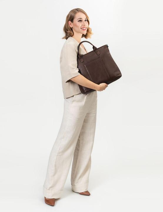 Immagine prodotto Farmhood Borsa Memphis in pelle con scomparto per laptop da 37 cm