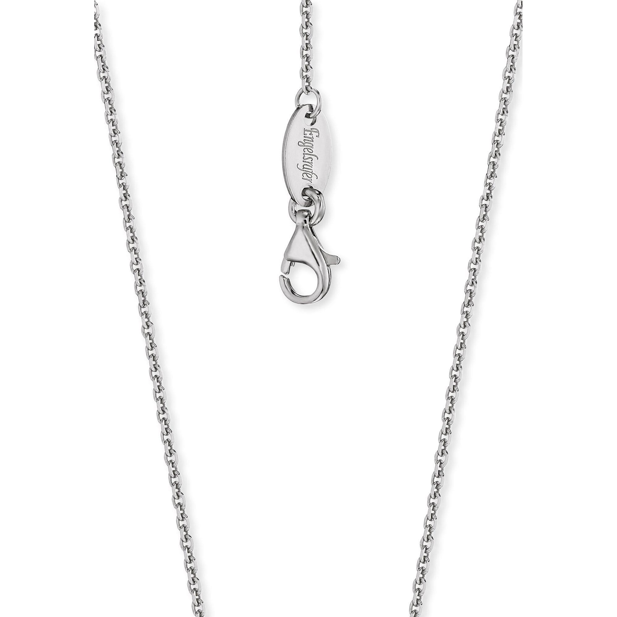 Engelsrufer, Halsschmuck, Ankerkette extra klein in Silber 925, (925er Silber rhodiniert, 48 cm)