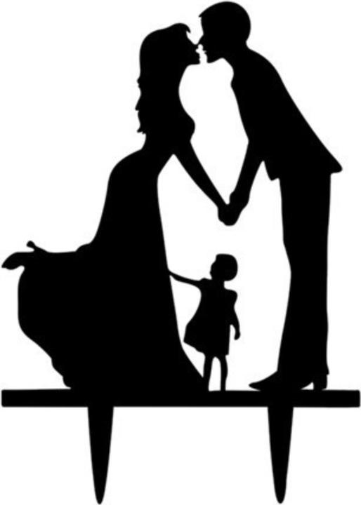 Figure 'Les mariés et les enfants à la mère'.