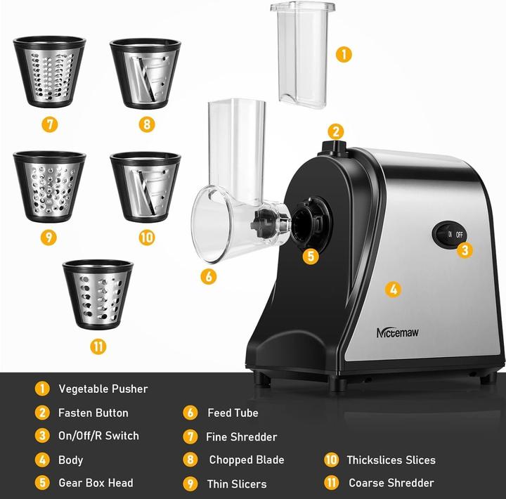 Actual product image Meykey Electric Vegetable Cutter