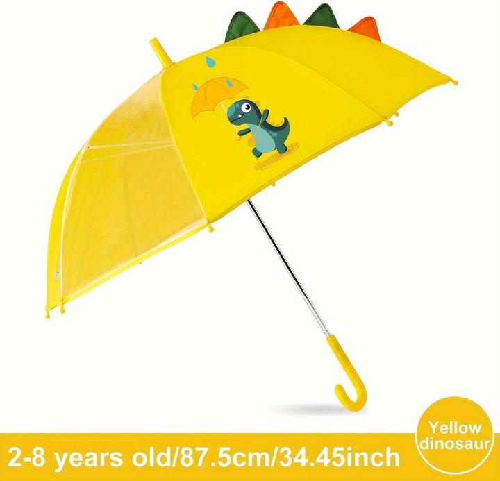 Alopini 1pc Cartoon Dinosaurier Kinder Regenschirm, wasserdicht Hand öffnen, niedlichen Stil