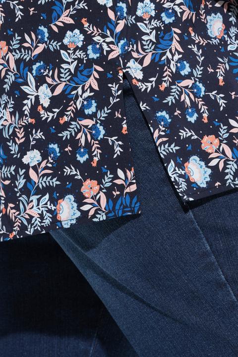 Immagine prodotto Ulla Popken Tunica con fantasia, scollo a V e maniche a 3/4 (42, 44)