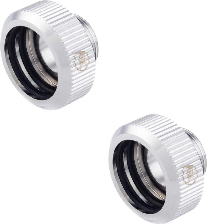 Actual product image Bitspower Touchaqua adapter connection G1/4 inch male to 16mm AD hardtube - pack of 2