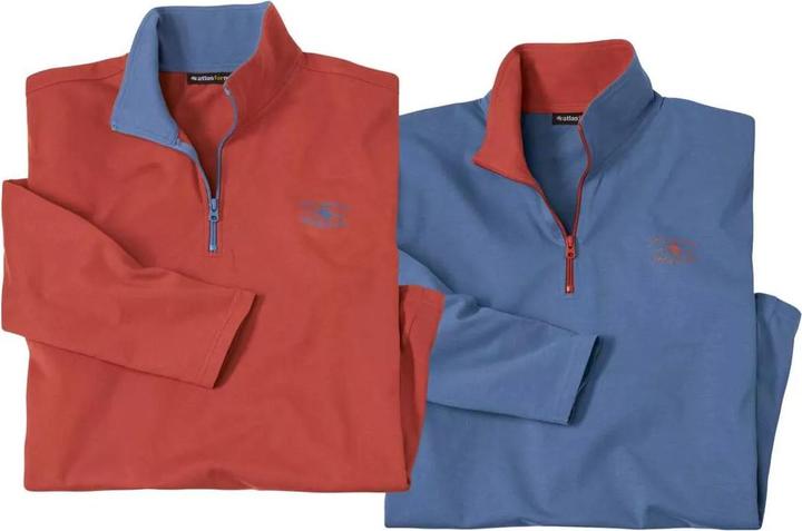 Produktbild Atlas For Men 2erPack UnterziehPullover mit RVKragen (XL)