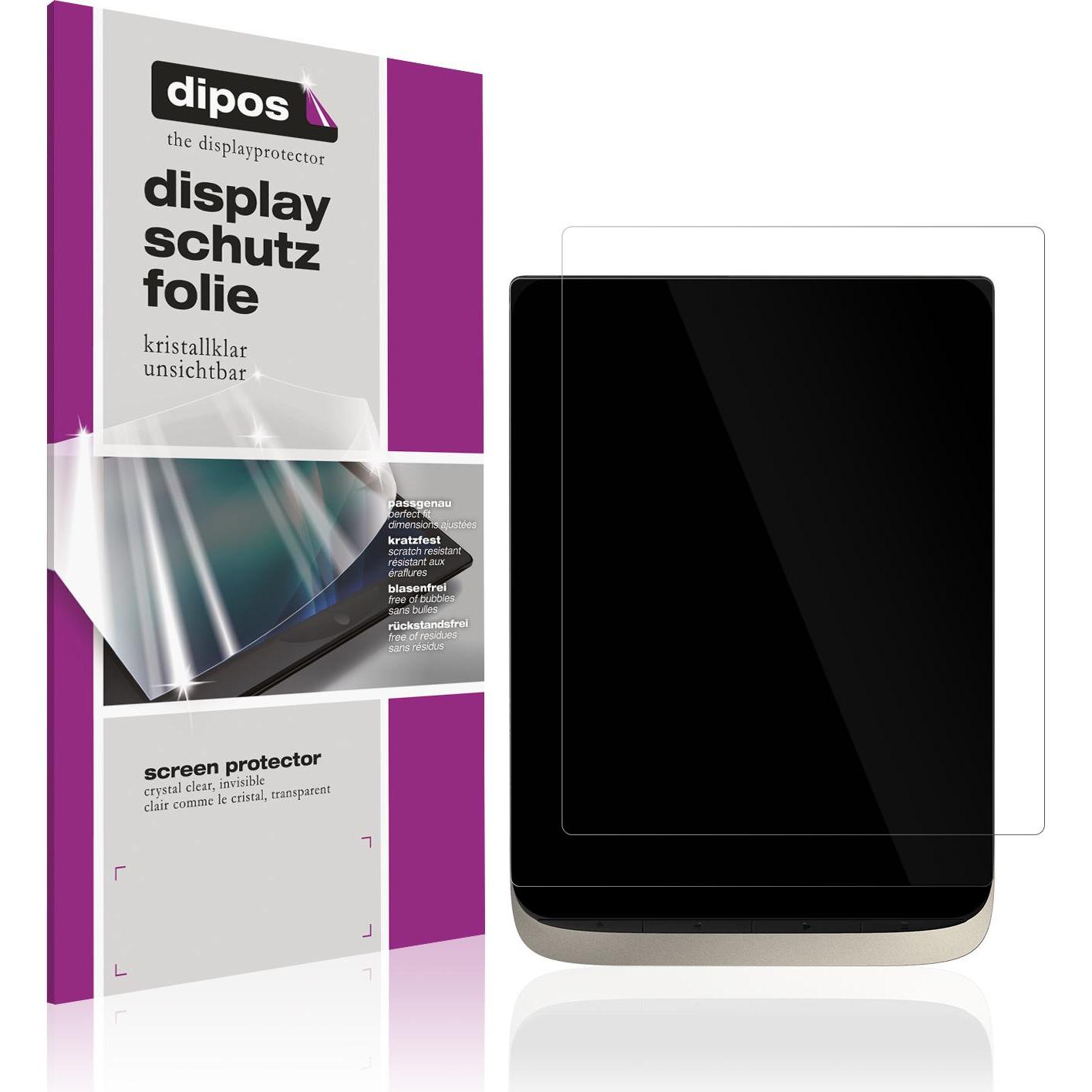 Dipos Schutzfolie Klar für PocketBook InkPad Color 3 (Pocketbook InkPad Color 3), eReader Zubehör, Transparent