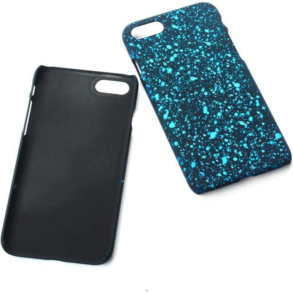 König Design Handy Hülle Schutz Case Bumper Schale Etuis für Apple iPhone 7 3D Sterne Türkis (Apple iPhone 7), Smartphon...