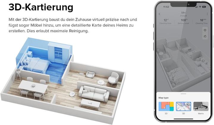 Image du produit Roborock S8+ (Robot d'aspiration et de nettoyage)