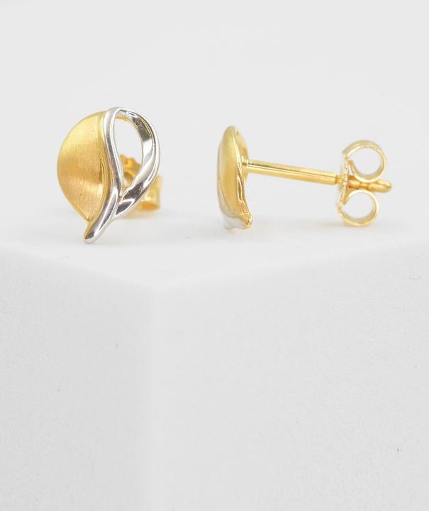 Image du produit Muau Boucles d'oreilles (750, Or blanc, Or jaune 18 carats)