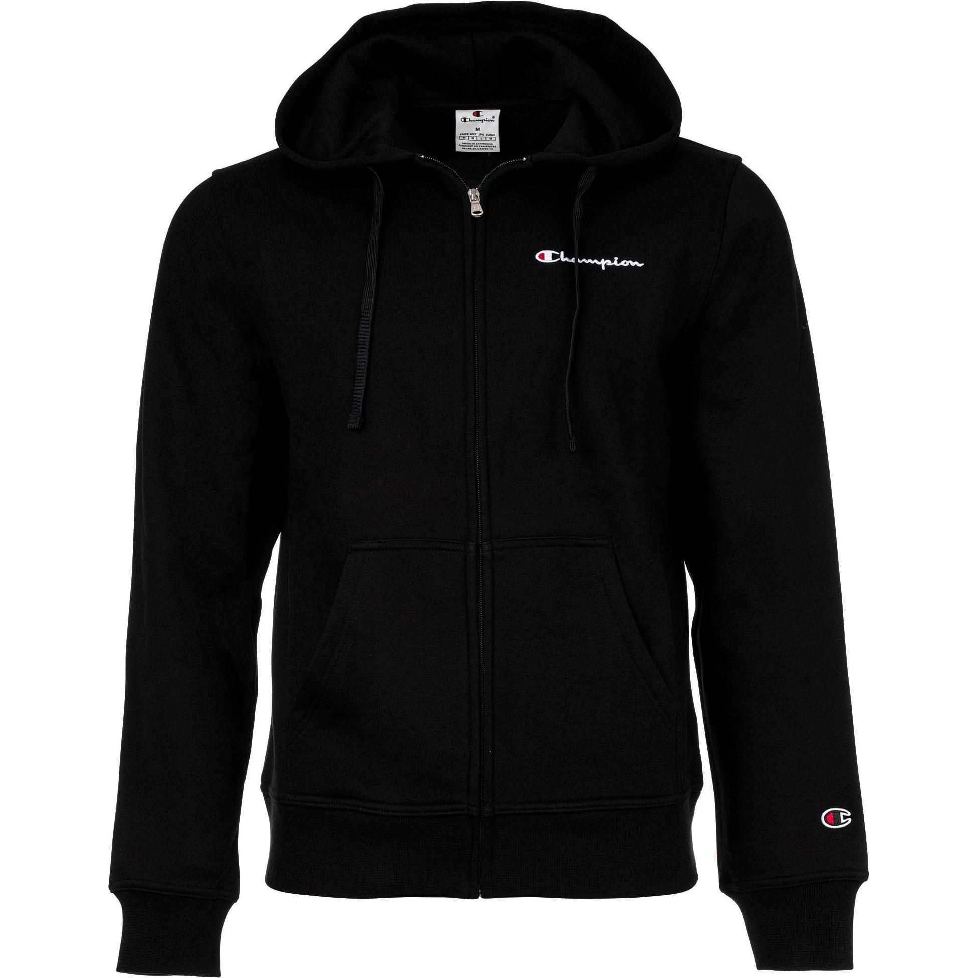 Champion, Herren, Pullover, Sweatjacke Casual Locker sitzend, Schwarz, (XXL)