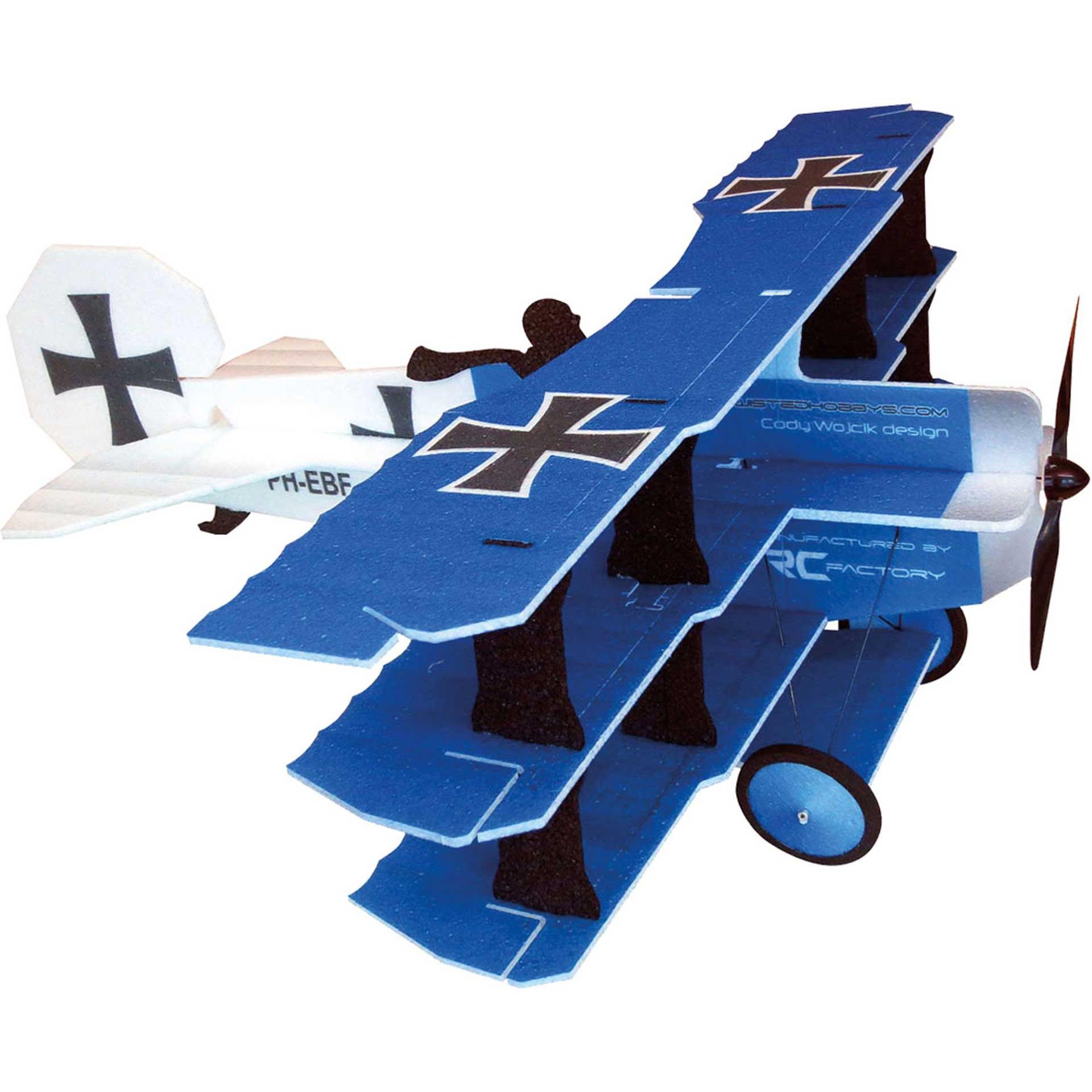 RC Factory RC-Factory Crack FOKKER Dr.1 Triplane blue LITE series (Kunstflug)
