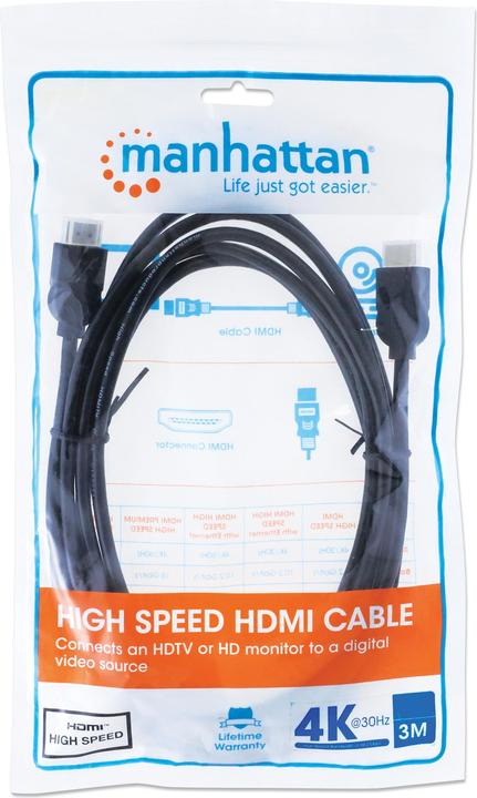 Productafbeelding Manhattan HDMI (Type A) - HDMI (Type A) (3 m)