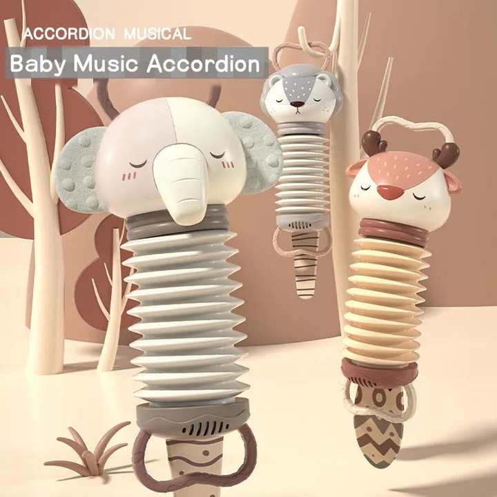 Image du produit Activity Board Cartoon cerf accordéon bébé jouets musicaux d'éveil Instrument électronique Vocal jouet