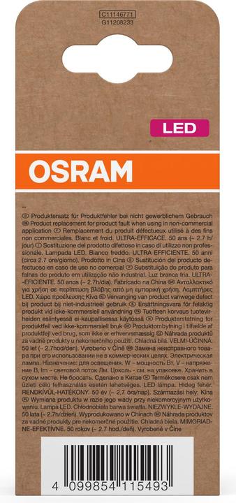 Actual product image Osram LED lamp highest efficiency class A Filament CLASSIC 5W 840 frosted E27 1055lm 4000K neutral (E27, 1055 lm, 1x)