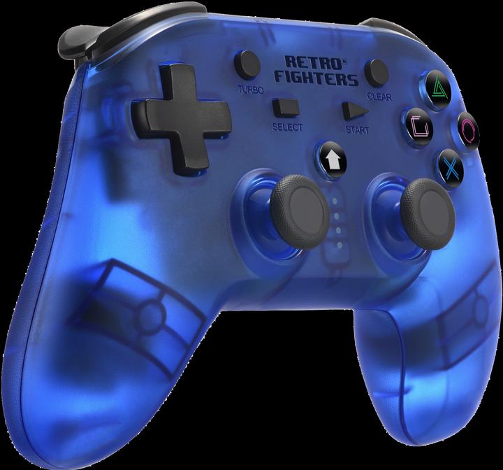 Actual product image Retro Fighters Retro-Fighters - PS Defender 2.4G Controller - Blue (PC, PS2, Switch, PS3, NES Classic)