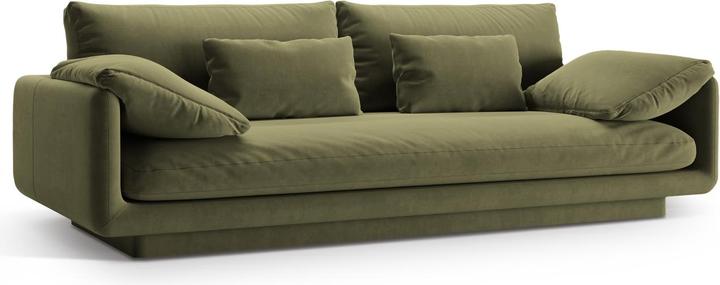 Actual product image Micadoni Velvet Sofa, "Torino", 3 Seats, 220x103x83 Made in Europe (3-seater)