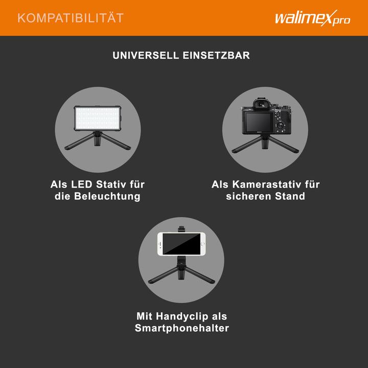 Produktbild Walimex pro Kompakt Ministativ 12 cm (Metall)