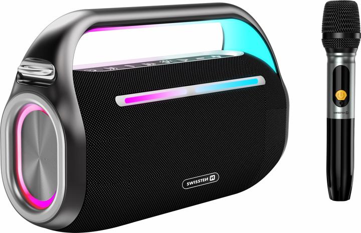 Swissten Bluetooth Speaker Harmony 80W Black (10 h, USB power delivery)
