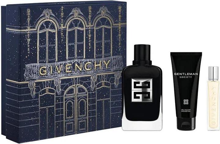 Produktbild Givenchy Weihnachtsbox Gentleman Society Silver 100ml Duschgel 75ml Reisespray 12.5ml (Parfum set)
