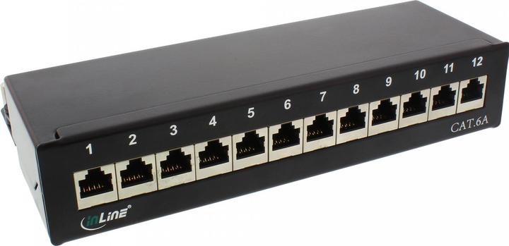 Produktbild InLine Patchfeld Cat.6A 12-fach