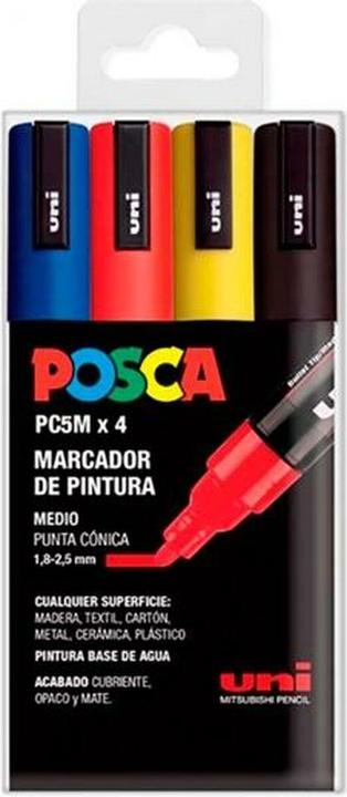 Actual product image Posca Marker-Set PC-5M Bunt (4x)
