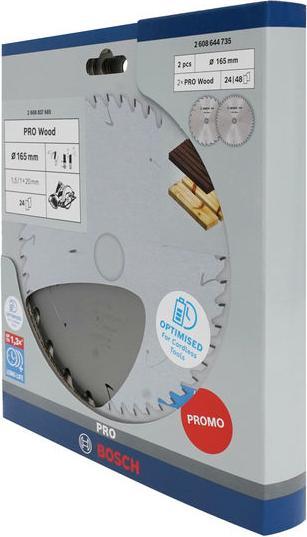 Productafbeelding Bosch Professional Zubehör Promo 2er Pack, 216 mm Pro Wood