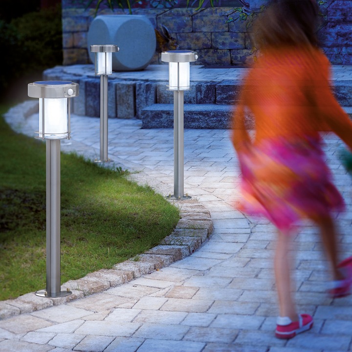 Produktbild Keller Fahnen Solar LED Standleuchte, Ancona mit Bewegungssensor