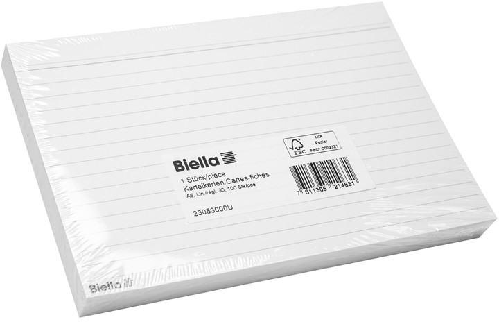 Immagine prodotto Biella Schede di indice foderate (A5, 200 g/m², 100 x)
