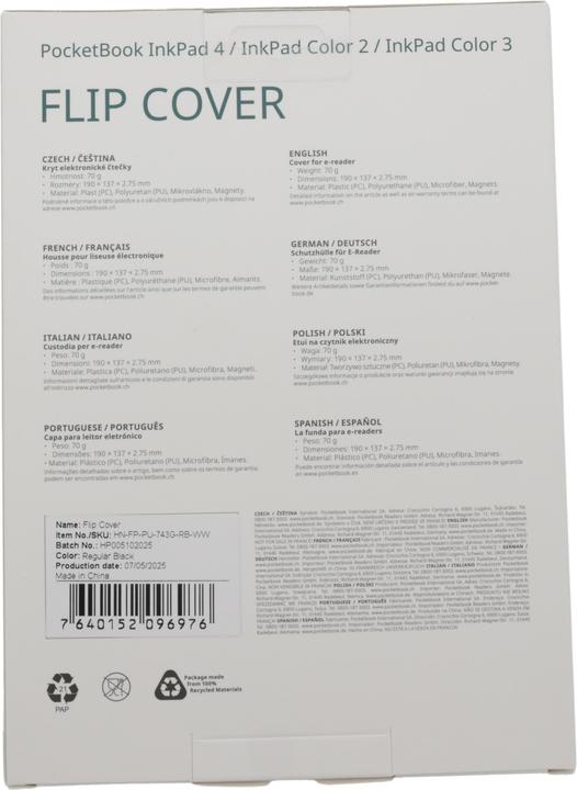 Productafbeelding PocketBook Flip (Pocketbook InkPad Color 2, Pocketbook InkPad 4)