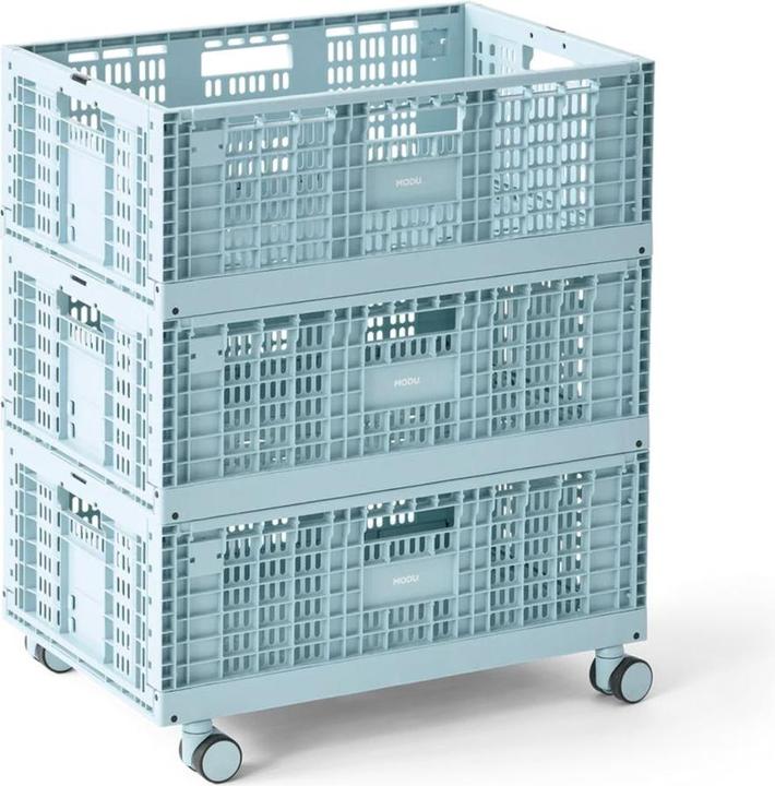 Image du produit Modu Aufbewahrungsbox 3er Set mit Rädern (3x)