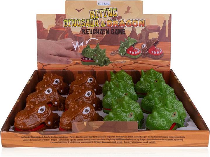 Actual product image Ootb Dino & dragon key ring assorted