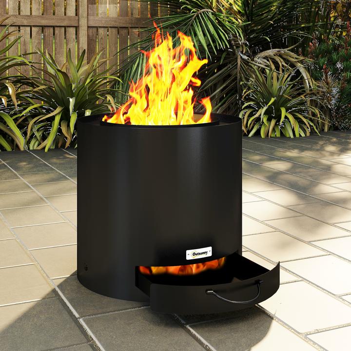 Produktbild Outsunny Feuerschale Stahl Schwarz (45 cm)