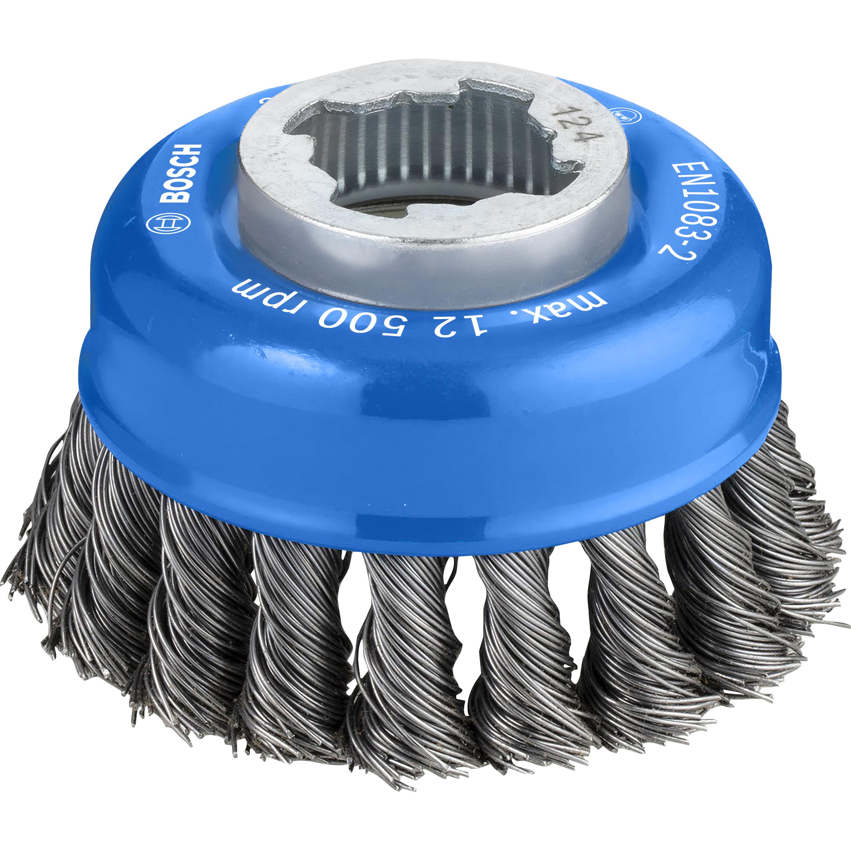 Bosch Professional Zubehör, Schleifmittel, PRO Metal heavy X-Lock Topfbürste, 75 x 0,5 mm
