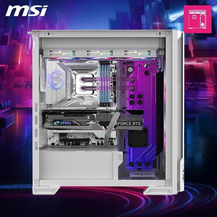 Produktbild MSI GEH Midi MPG VELOX 300R PZ WHITE (ATX, mATX, Mini-ITX)
