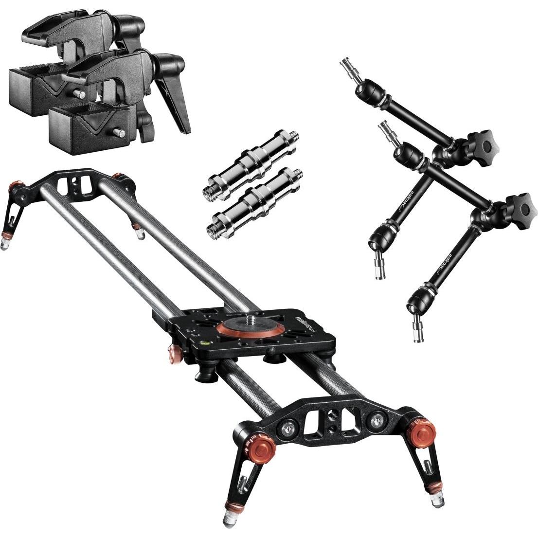 Thumbnail - Walimex Carbon Video Slider 100 Support Set (Metall), Stativ, Silber
